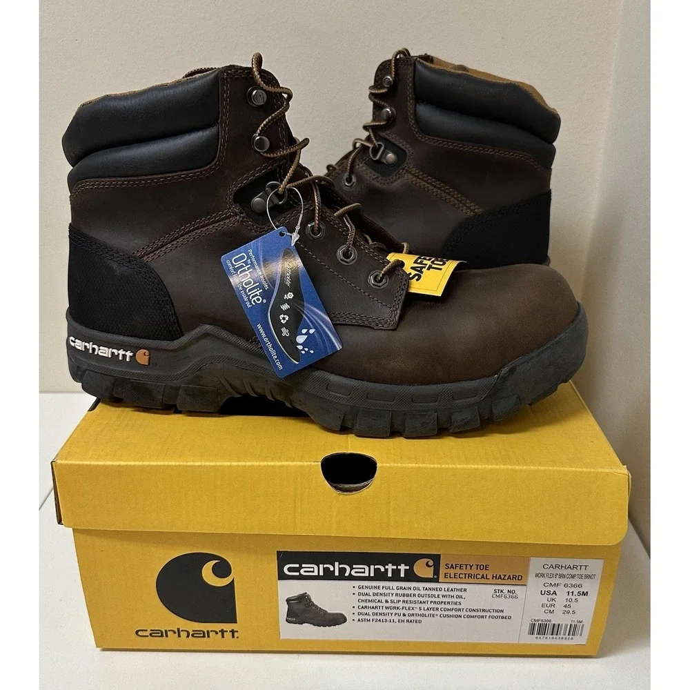 Carhartt Safety Toe Electrical Hazard Work Boots Flex 6